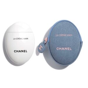 CHANEL La Crème Main with Blue Denim Pouch